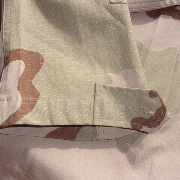 USAF OIF I 3 COLOR DCU DESERT CAMO UNIFORM COMBAT TACTICAL JACKET LG EC 1018 - Picture 7 of 11
